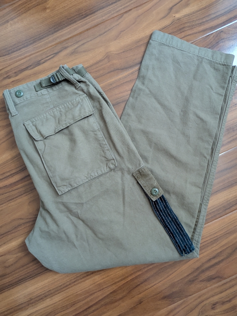 Lucky Brand Mens 32 Military Green Cargo RMen's Patchwork Cargo Pants - Olive - Picture 11 of 16